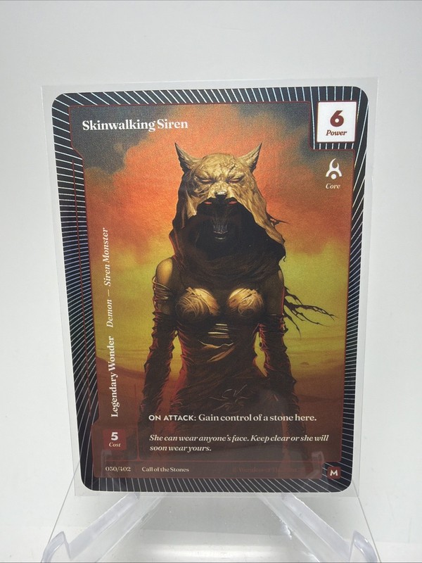 Wonders of the First Skinwalking Siren Classic Foil Mythic Rare Call the Stones