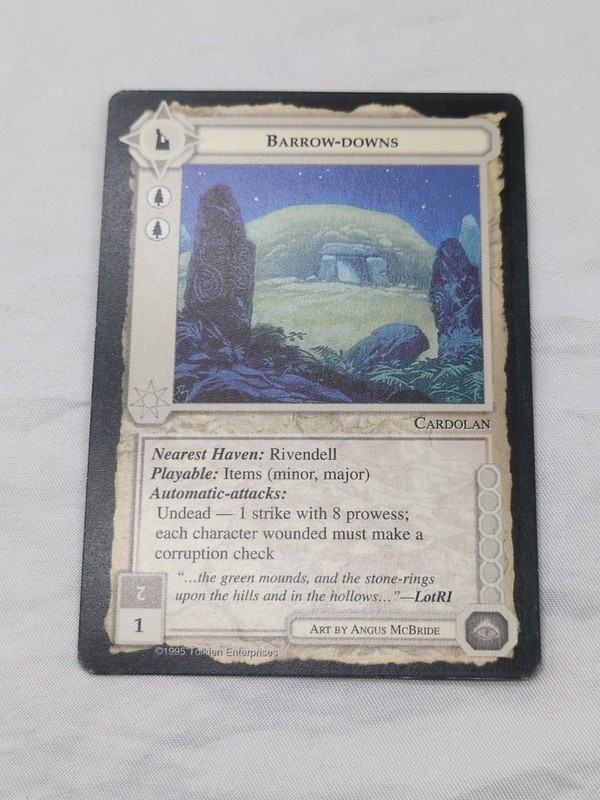 Middle Earth Barrow-Downs Limited Edition Black Border Card