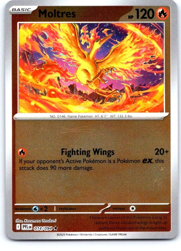 Moltres 14/094 Rare Deck Exclusives Pokemon Near Mint