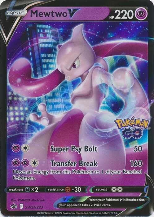 Mewtwo V SWSH223 Sword & Shield Promo Pokemon TCG