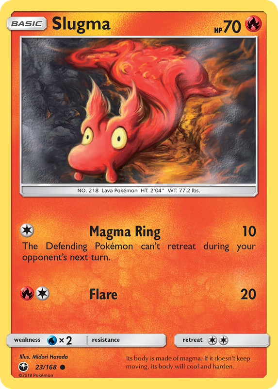 Slugma 23/168 Celestial Storm Common NM 2018 Reverse Holo gallery