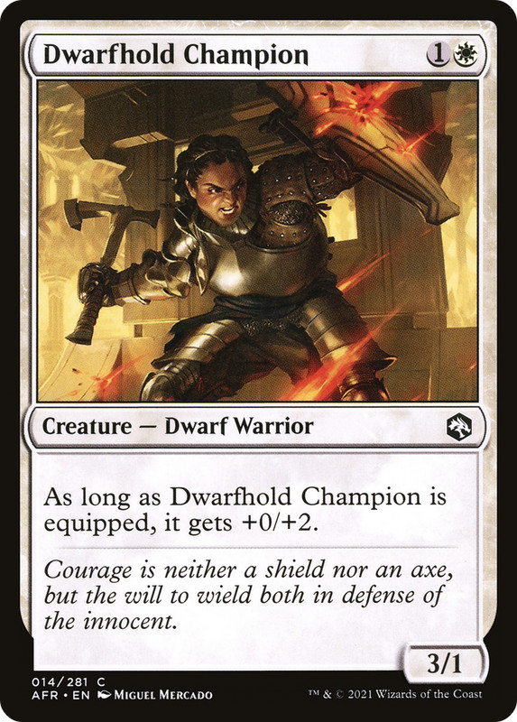 Dwarfhold Champion #14 (LP) Forgotten Realms AFR Magic MTG