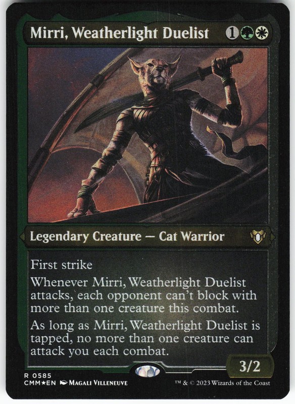 Mirri, Weatherlight Duelist (Foil Etched) R MTG Commander Masters 585 NM