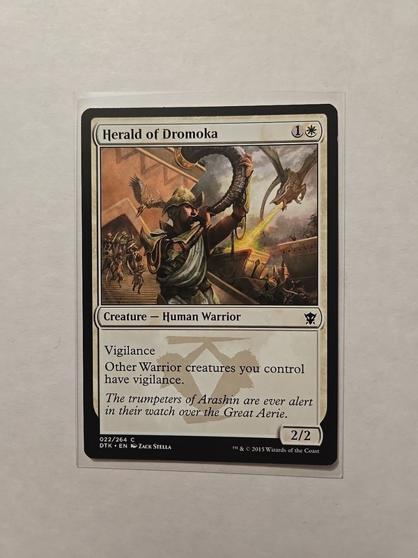 Herald of Dromoka – Dragons of Tarkir – LP – Common – Creature