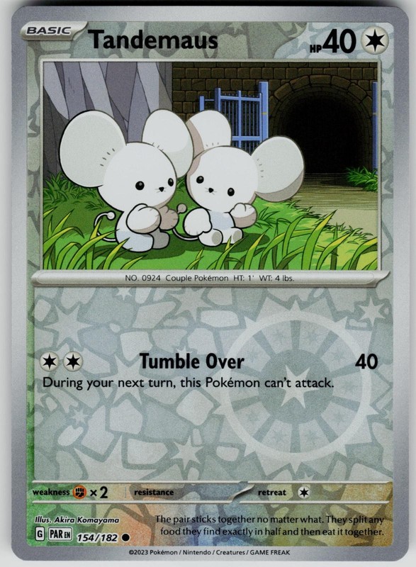 TANDEMAUS 154/182 – POKEMON PARADOX RIFT REVERSE HOLO – NM COMMON