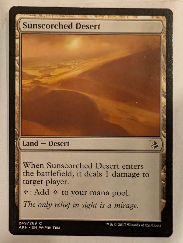 Sunscorched Desert – Amonkhet – Magic the Gathering MTG Nice!
