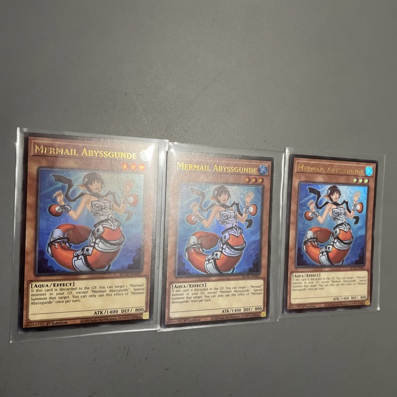 X3! Playset Mermail Abyssgunde BLGG-EN057 ULTRA RARE NM FREE SHIPPING +Bonus!