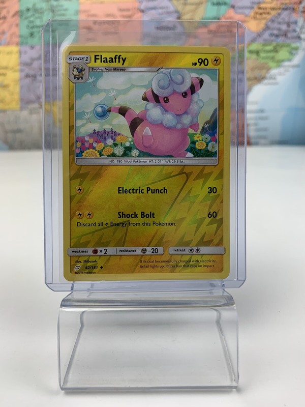 SHIPS SAME DAY Pokemon Card NM Flaaffy Rev Holo 42/181 Stage 1 Lightning 2019