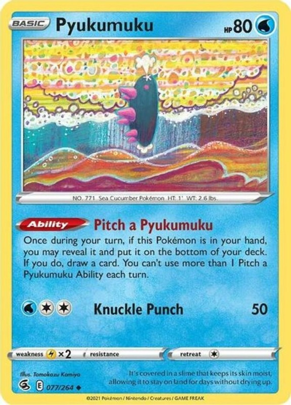 Pyukumuku – 077/264 – Uncommon – Moderately Played