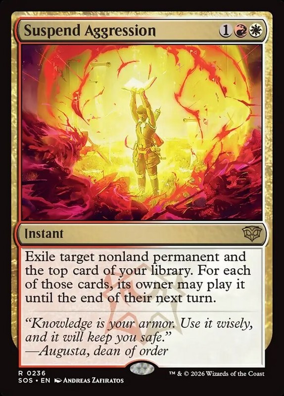 MTG Secrets of Strixhaven R Suspend Aggression #0236