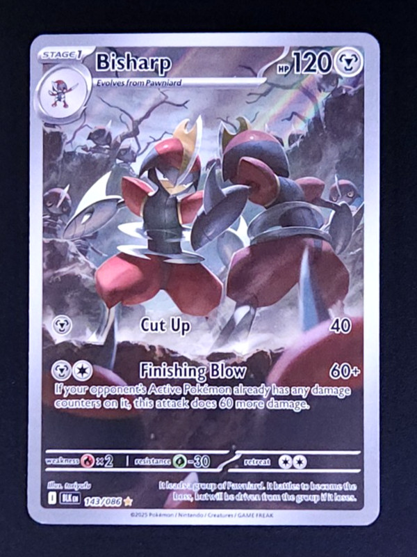 Pokemon Tcg Bisharp 143/086 Sv: Black Bolt Holo