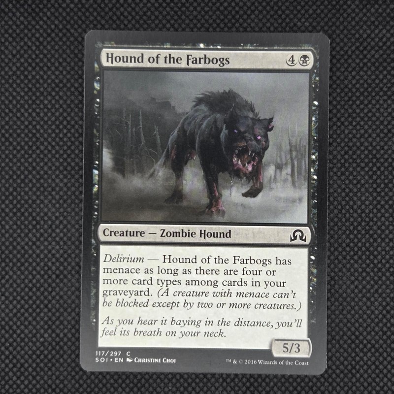 Hound of the Farbogs 117 Common Shadows over Innistrad Magic: The Gathering LP