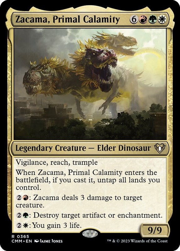 MTG Magic the Gathering Zacama, Primal Calamity (365/1455) Commander Masters NM