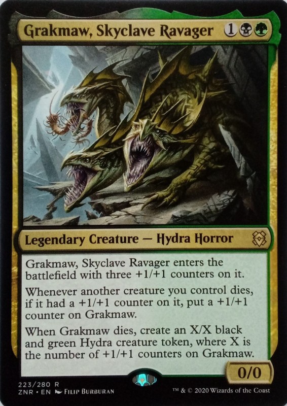 223/280 GRAKMAW, SKYCLAVE RAVAGER RARE ZENDIKAR RISING MTG CARD