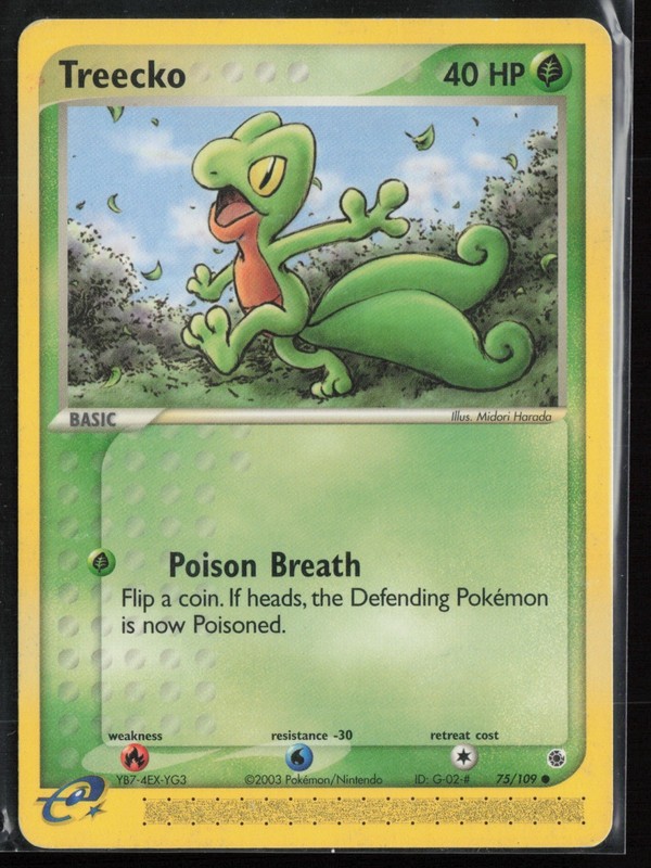 Treecko 75/109 – EX Ruby & Sapphire – PTCG – HP