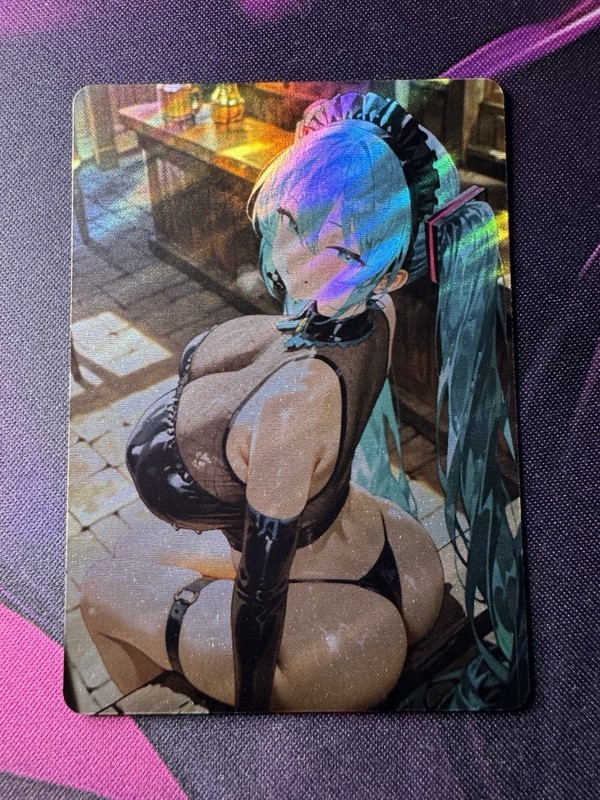 Miku Hatsune ACG Goddess Story Waifu Anime Custom Holo Foil Card