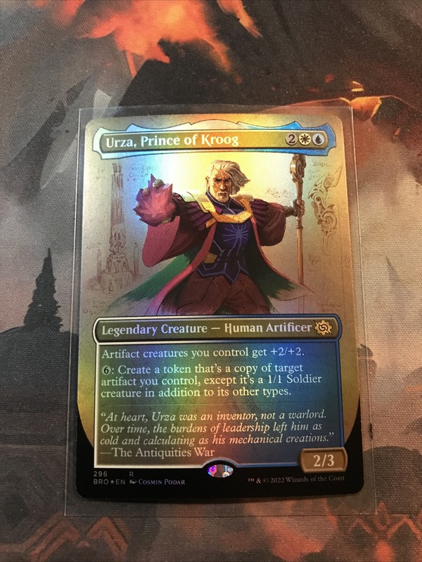 MTG Urza, Prince of Kroog FOIL Borderless The Brothers’ War BRO 296 Rare LP