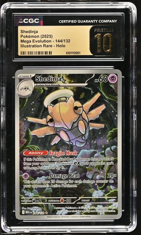 Pokemon Shedinja 144/132 Illustration Rare Mega Evolution – CGC 10 PRISTINE