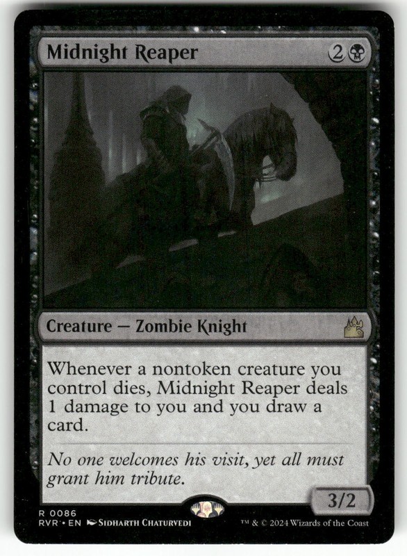 Midnight Reaper #86 (NM) Ravnica Remastered RVR Magic MTG