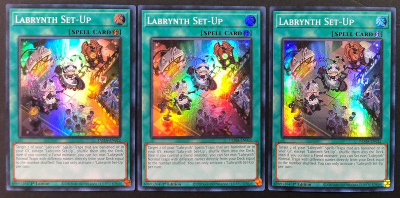 YUGIOH 3x Labrynth Set-Up TAMA-EN022 Super Rare NM/Mint 1st Ed Tactical Masters