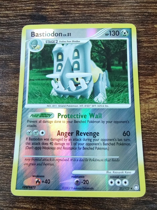 Bastiodon 21/123 Mysterious Treasures Pokemon Reverse Holo Card