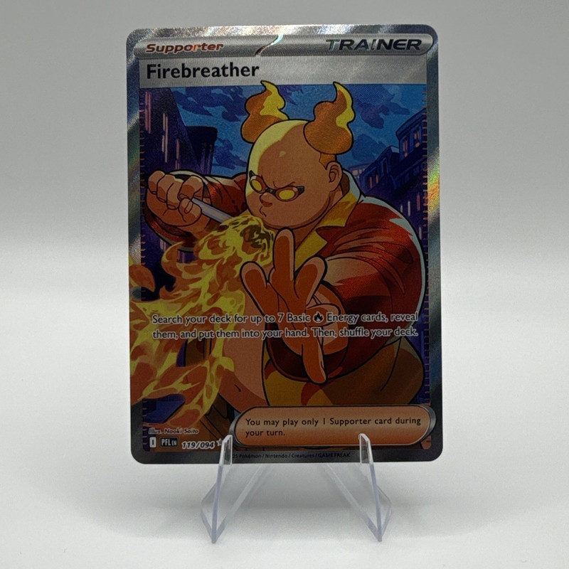 Firebreather 119/193 Paldea Evolved English Holo Full Art Trainer