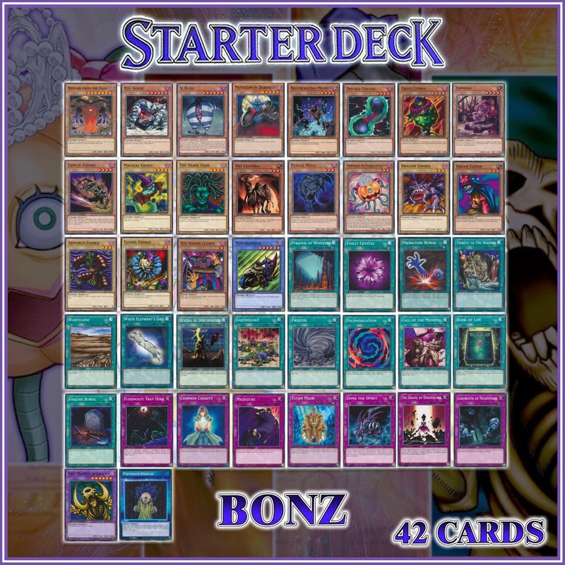 BONZ ZOMBIE STARTER DECK 42 | Dragon Clown Armored Poly Il Blud Kokki Des YuGiOh gallery