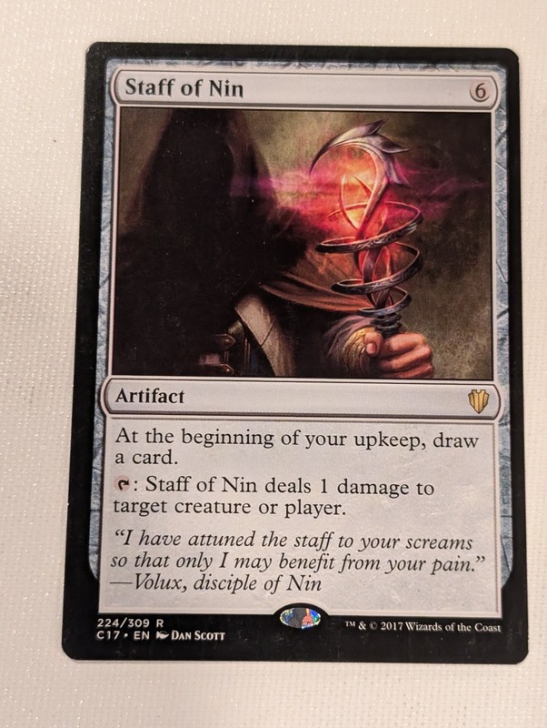 Staff of Nin – Commander 2017 – Magic the Gathering MTG