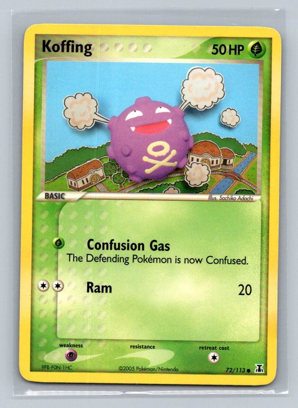 Pokemon Koffing Delta Species 72/113 Light Play LP+ or Better
