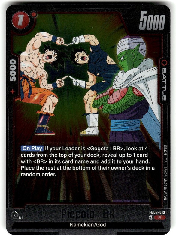 Piccolo: BR FB09-013 Dragon Ball FB09 Rare Holo NM
