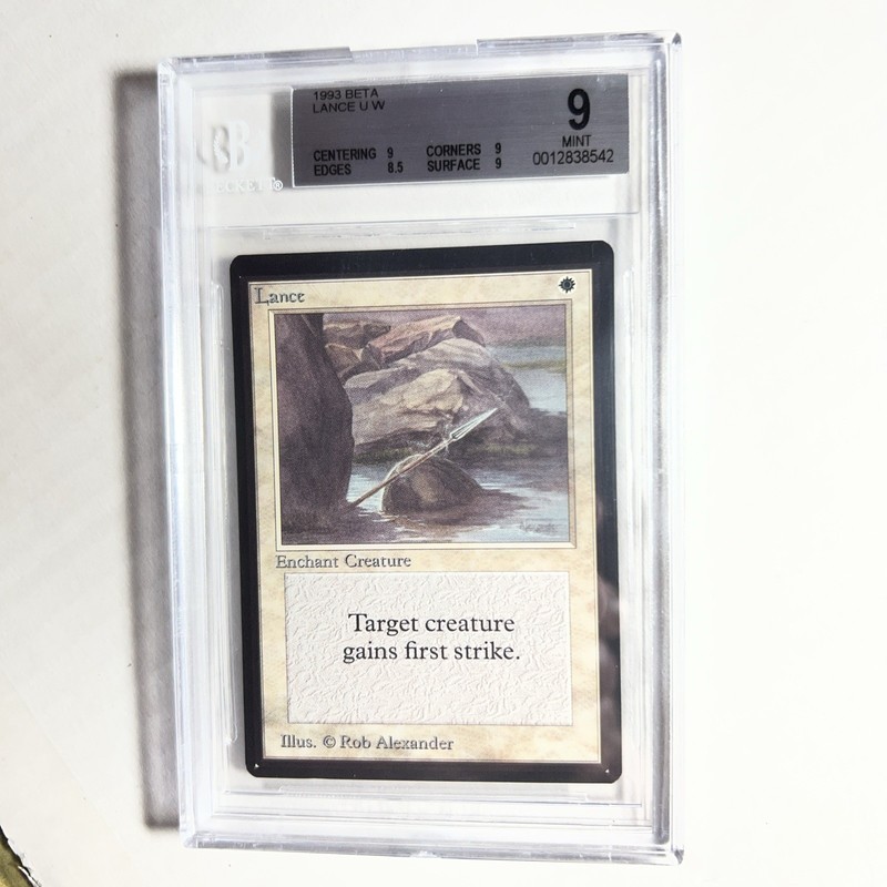 MTG BETA Lance U W BGS 9 MINT (with 3 Mint subs) 1993