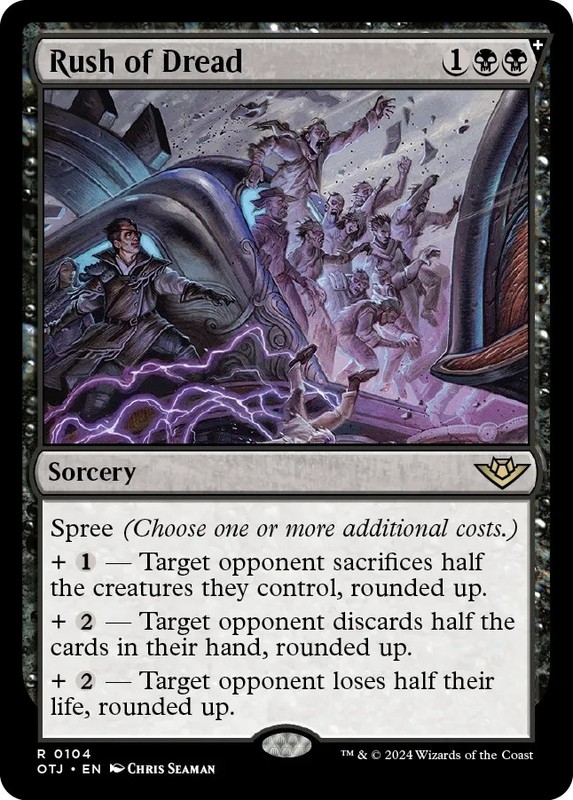 Rush of Dread – Outlaws of Thunder Junction – 104 – NM – MTG