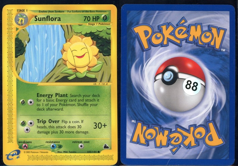 Sunflora 105/144 Common Skyridge Pokemon NM
