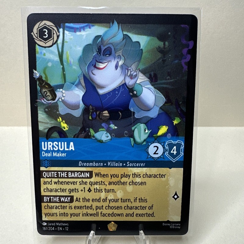 Ursula – Deal Maker 161/204 Lorcana Wilds Unknown Regular Legendary NM