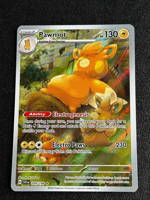 Pawmot 209/198 SV01: Scarlet & Violet Base Set Illustration Rare NM