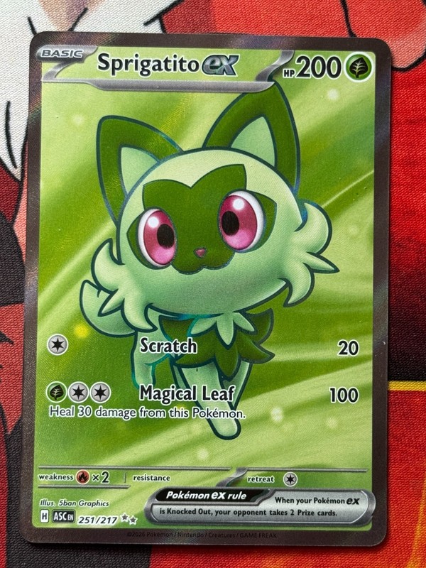Sprigatito ex 251/217 Ultra Rare – Pokemon ME: Ascended Heroes – NM