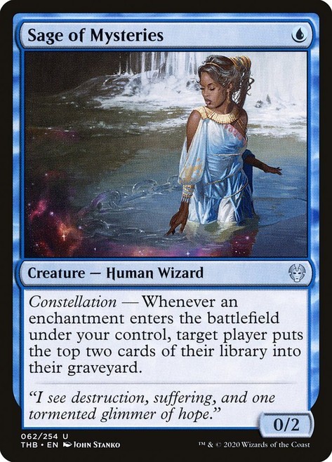 Sage of Mysteries 62 THB Human Wizard Constellation Blue Foil Stanko Uncommon EN