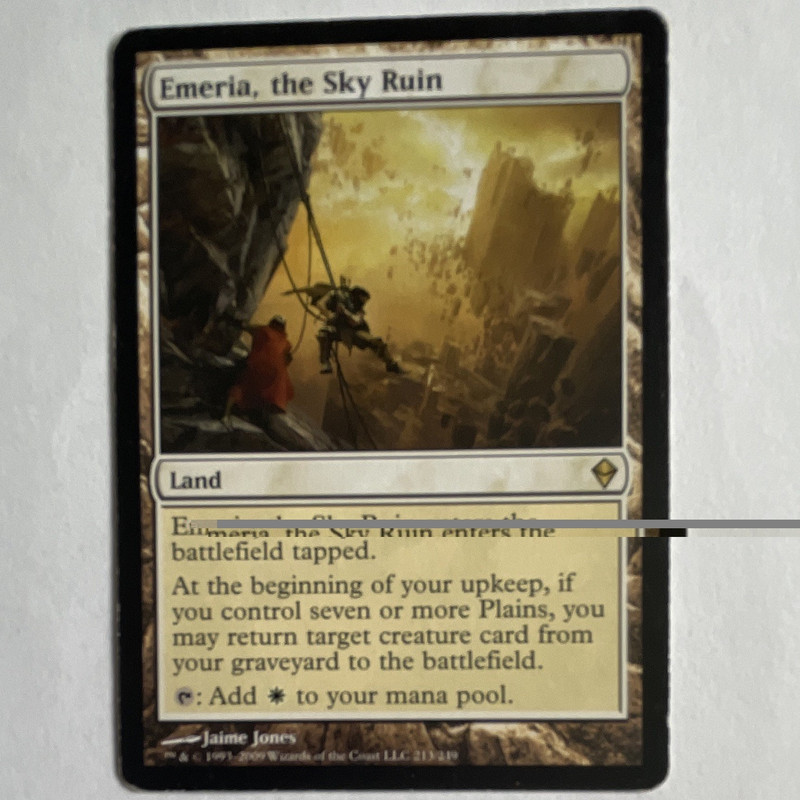 Wizards of the Coast Emeria, the Sky Ruin MTG Zendikar White Rare Land Reg EN