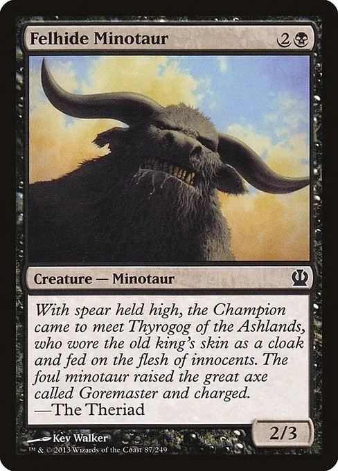 Felhide Minotaur Foil Theros 87 NM MTG