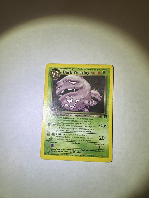 Dark Weezing 31/82 Pokémon Card!