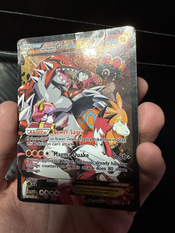 Team Magma's Groudon EX 15/34 Double Crisis Holo Rare Pokémon TCG gallery