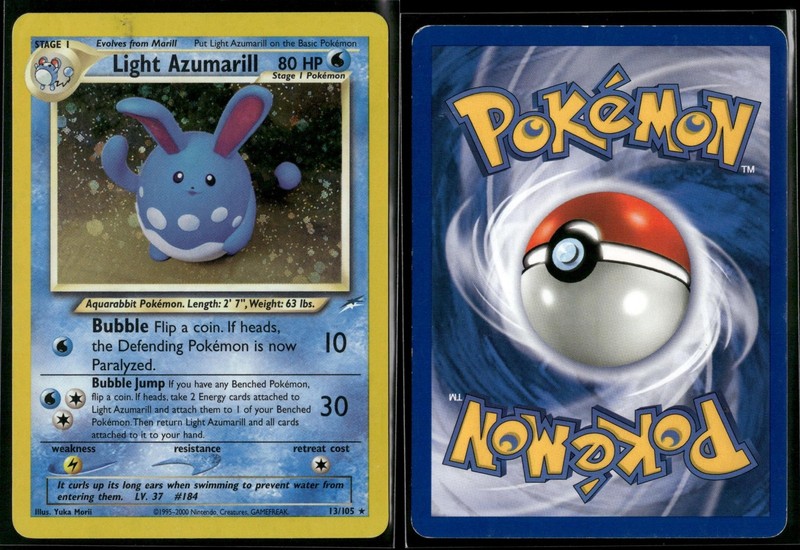 LIGHT AZUMARILL 13/105 HOLO R MP NEO DESTINY POKEMON