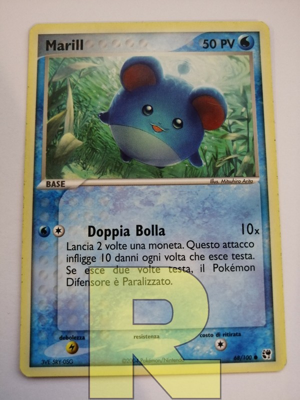 Marill ® EX Sandstorm 68/100 ® Common ® Pokemon ® Italian ® EX