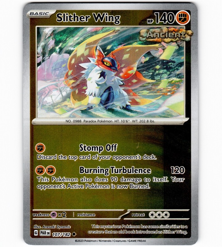 Slither Wing – Reverse Holo 107/182 SV04: Paradox Rift NM-LP