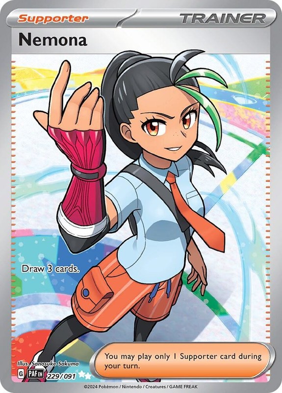 Nemona – Holo 229/091 SV: Paldean Fates Ultra Rare NM