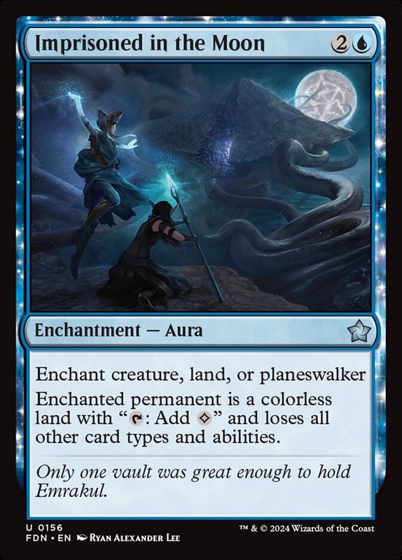 MTG Magic the Gathering Imprisoned in the Moon (156/789) Foundations LP