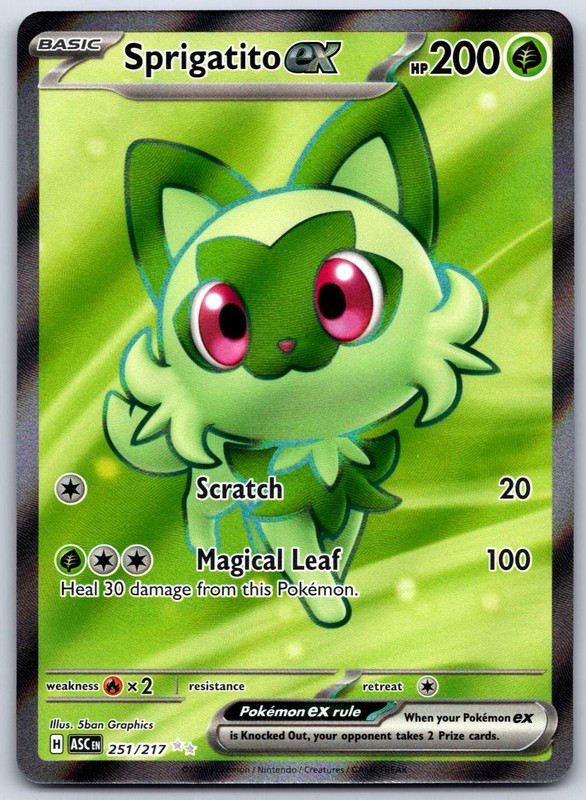 Sprigatito ex Holo Ultra Rare ME: Ascended Heroes 251/217 NM