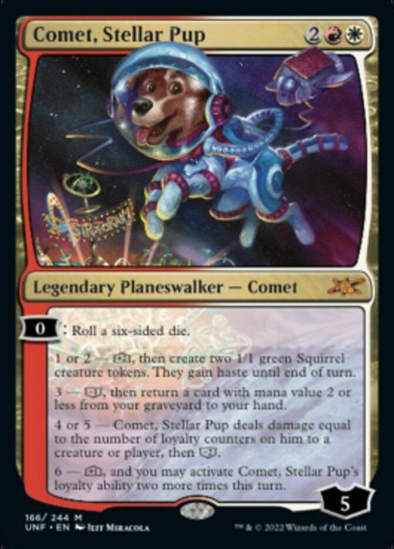 Comet, Stellar Pup – Unfinity – Near Mint