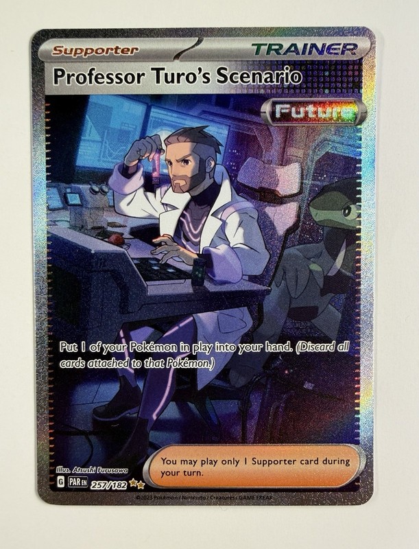 Professor Turo’s Scenario 257/182 SV04: Paradox Rift Holo NM- Pokemon card