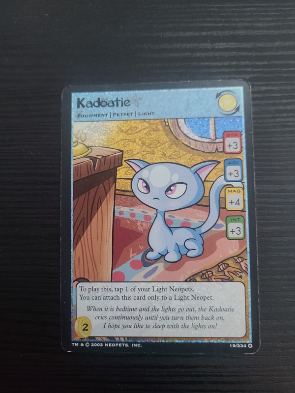 Kadoatie Holo Foil 19/234 2003 Neopets Base Set TCG